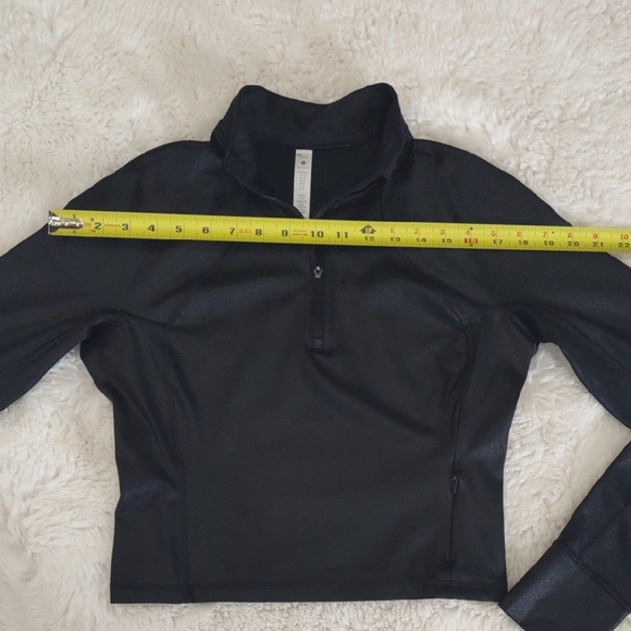 CRZ YOGA FAUX LEATHER Black Women's Long Sleeve Top - Picture 13 of 17